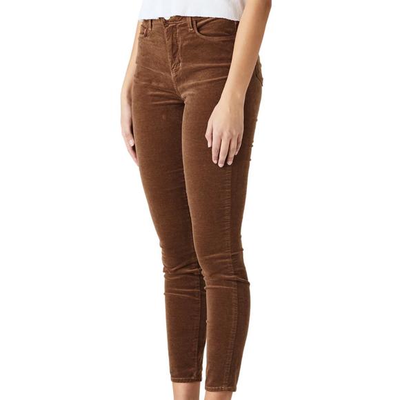 NEW L'AGENCE monique velvet jean in truffle - Picture 2 of 4